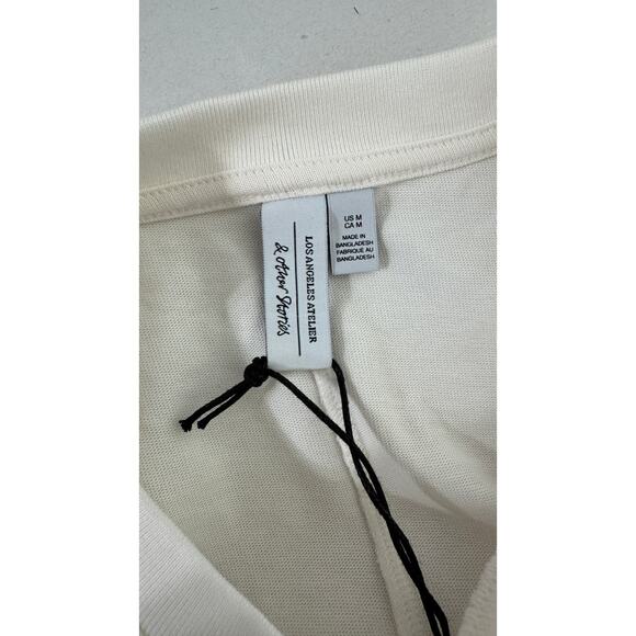 & Other Stories Organic Cotton Short Sleeve T Shirt Womens Medium White Tee New - Picture 6 of 9